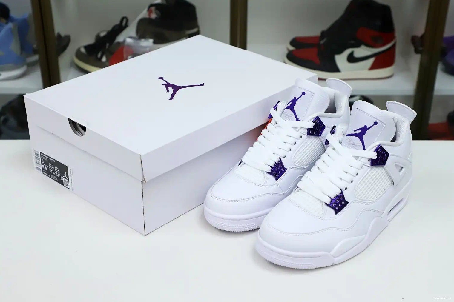 Kimikick PURPLE JORDAN 4 METALLIC AIR 0627